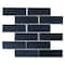 Msi Vague Blue Subway 11.73" X 11.73" Glossy Glass Mesh-Mounted Mosaic Tile, 15PK ZOR-MD-0485 - alternate 4